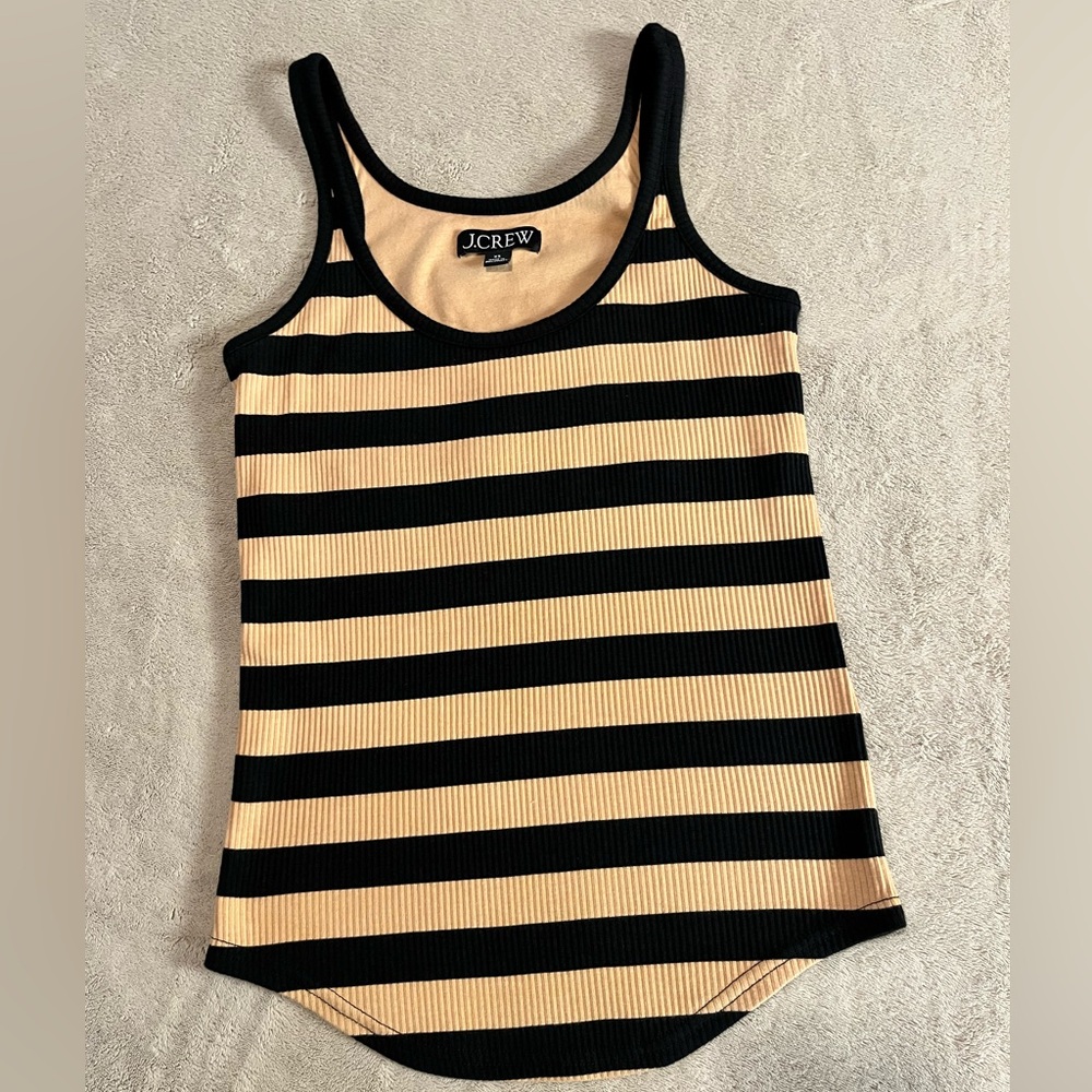 J. Crew Vintage rib shelf-bra tank top